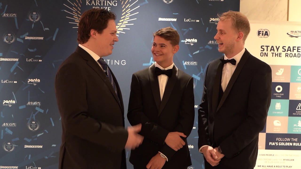 FIA Karting Prize giving - Harry Thompson Interview