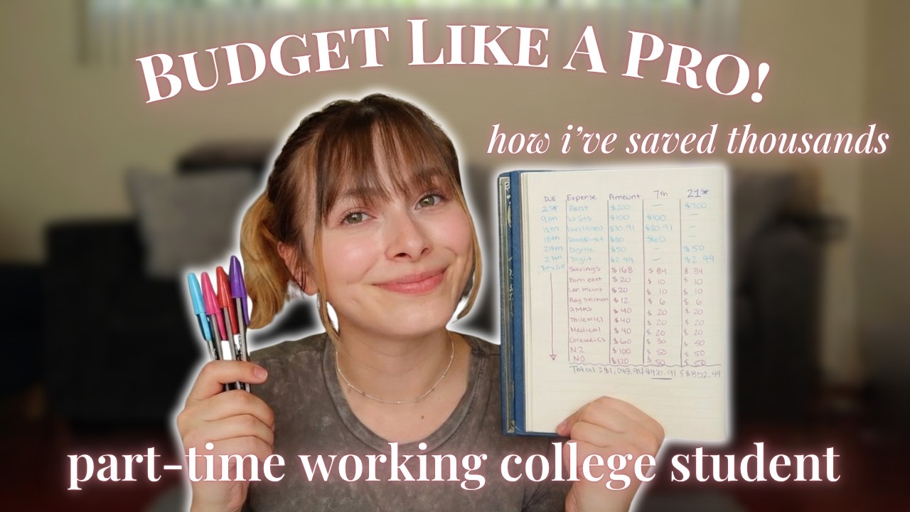 How I Save Money And Budget As A 20 Year Old Part-Time Working College Student