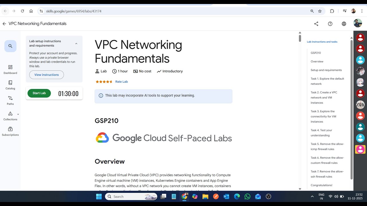 Основы работы с сетями VPC || Лабораторное решение || Google Cloud Arcade 2025
