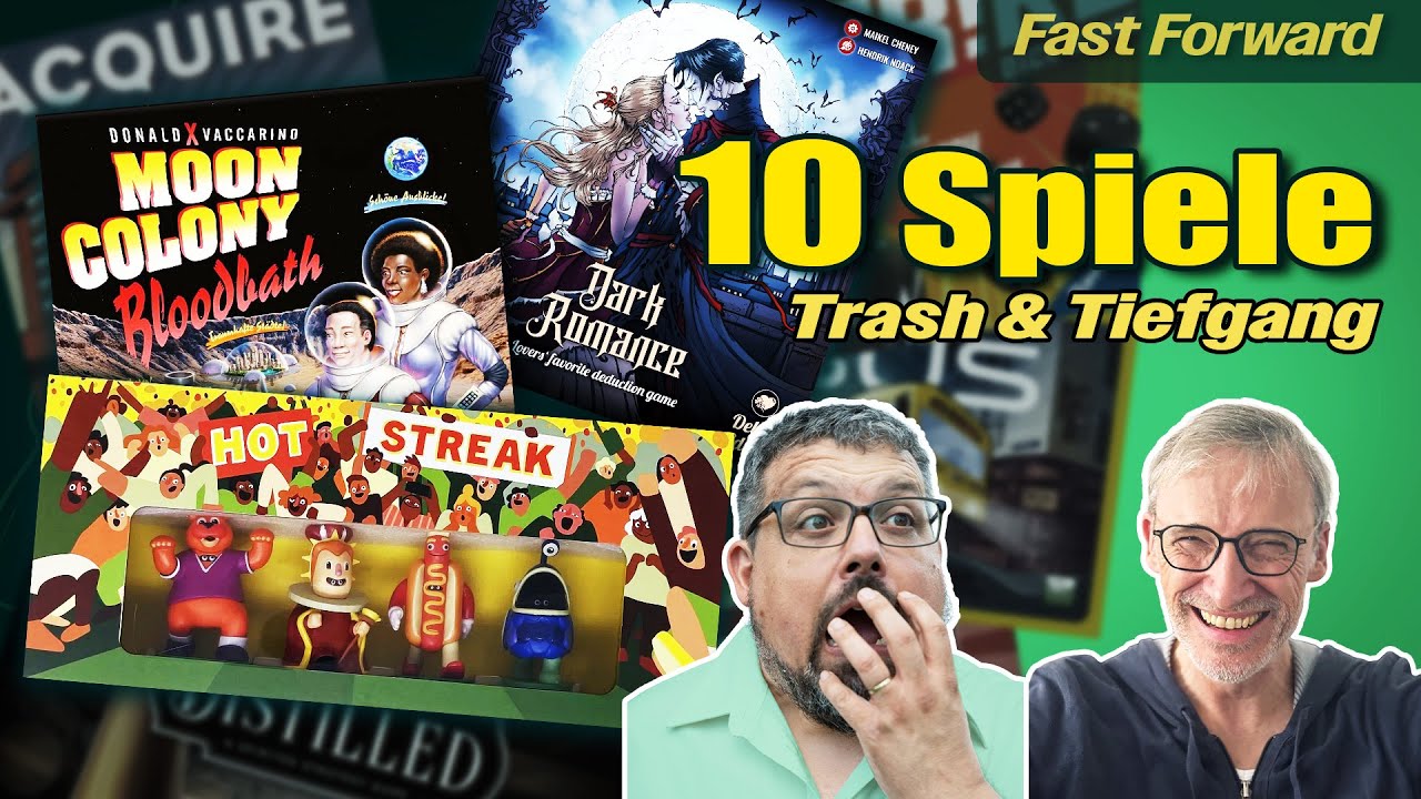 122 Spieler– 10 Brettspiele im schnellen Überblick - 3 Tage Brettspiele | Fast Forward - Februar