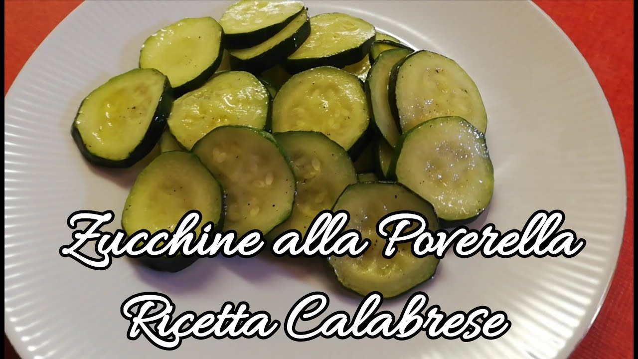 Zucchine alla Poverella - Ricetta Calabrese. Contorno per carne veloce e facile . @ChefJasonznc
