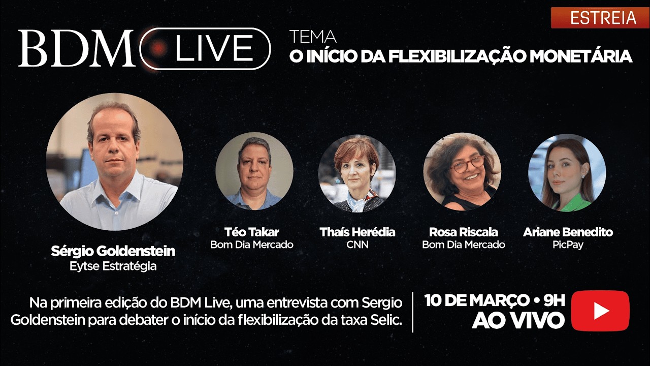 BDM Live | Entrevista com Sergio Goldenstein para debater o inicio da flexibilização da taxa selic