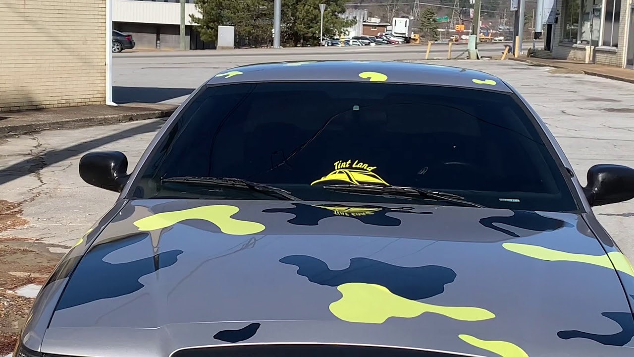 Crown Vic with Camo Wrap & 26s Azara Rims (TINT LAND WINDOW TINTING & MORE)