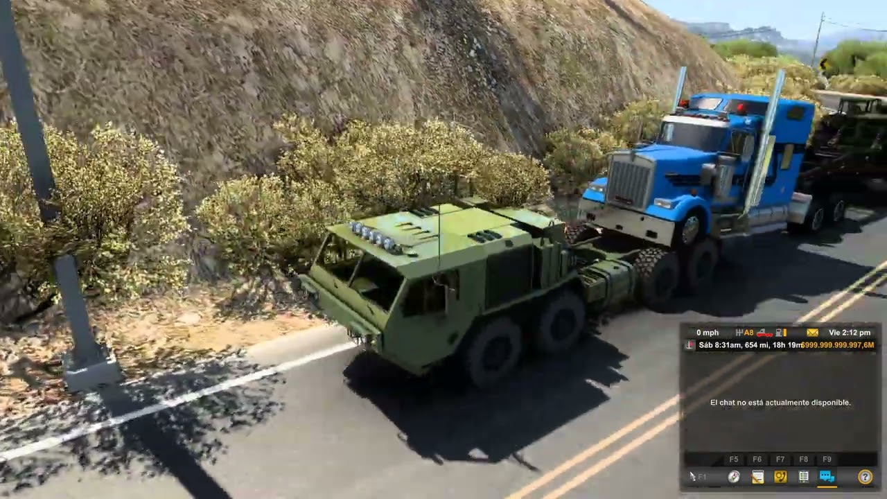 Un camión diferente en American truck simulator 