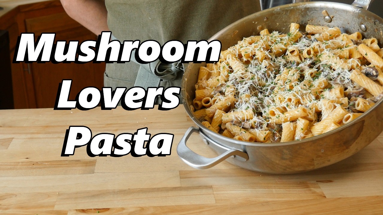 Creamy Garlic Mushroom Pasta Recipe