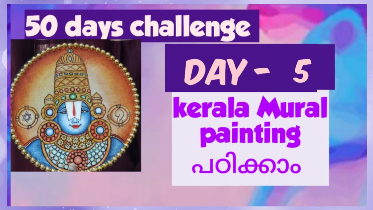 Kerala mural tutorial 50days challenge Day -5