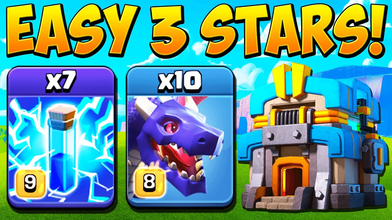 THIS DRAGON ATTACK IS DOMINATING TOWN HALL 12 RIGHT NOW ! TH12 Zap Dragon Strategy in Clash of Clans