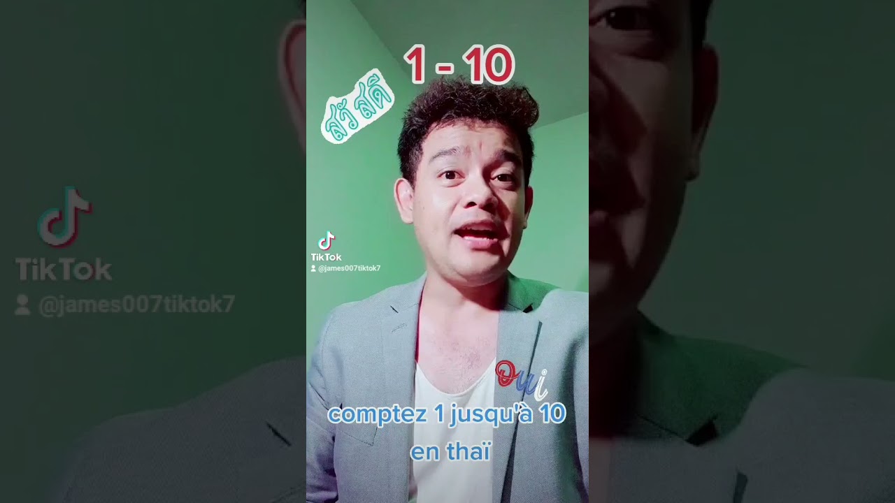 Comment on compte 1 jusqu'&agrave; 10 en tha&iuml; ?