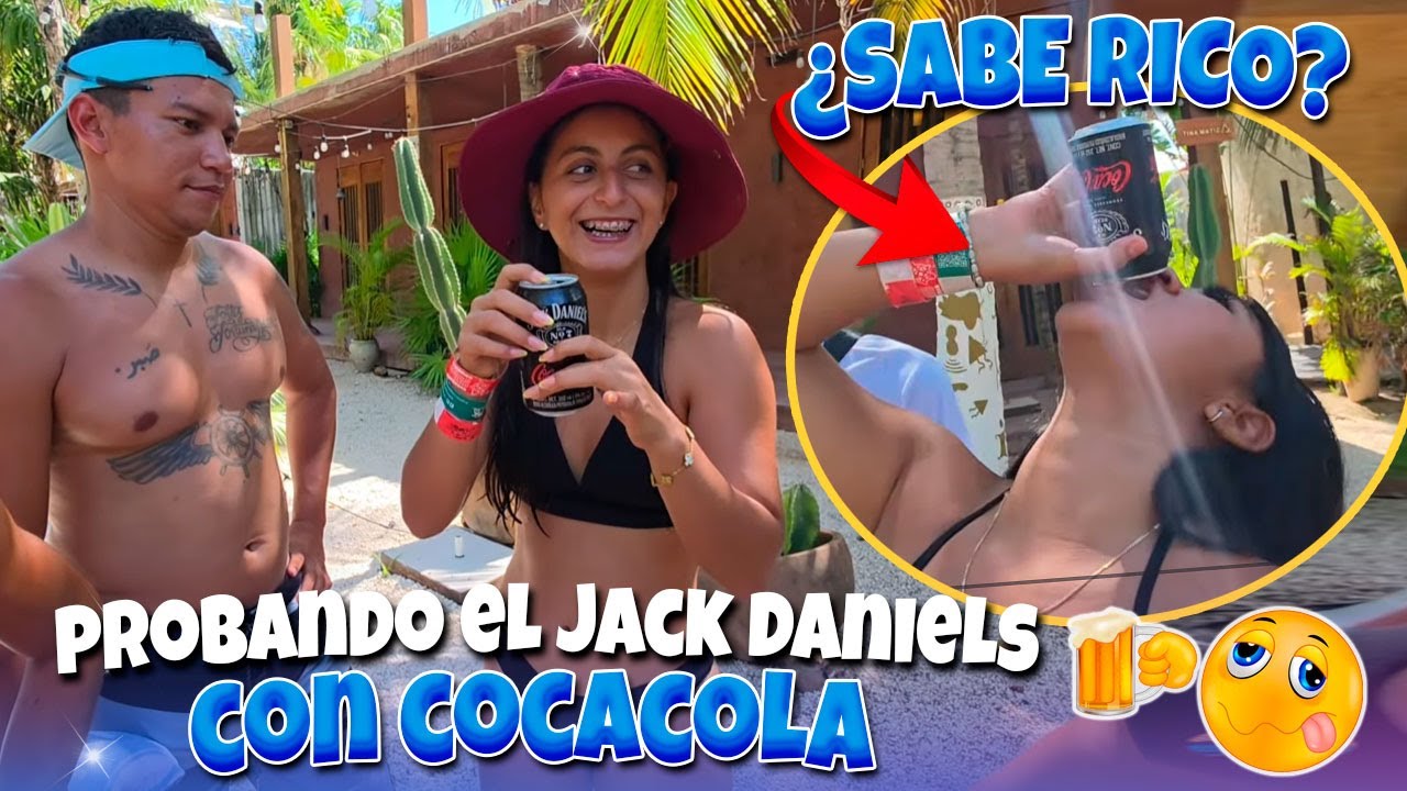 Esta bebida no la encuentras en el salvador | Probando coca cola mezclado con Jack Daniels