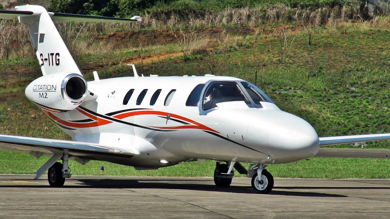 Cessna Citation M2 Acionamento e Decolagem em Cachoeiro de Itapemirim ES