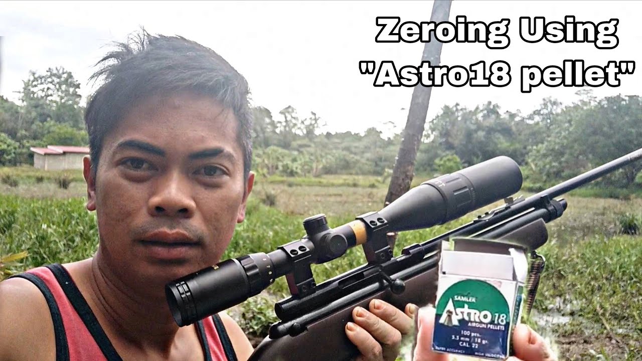 (BSA)SCOPE BLACK POWDER 4-16X44 ZEROING Gamit Ang (Astro18 Pellet) Airgun Ito Ay Hindi Totoong Baril