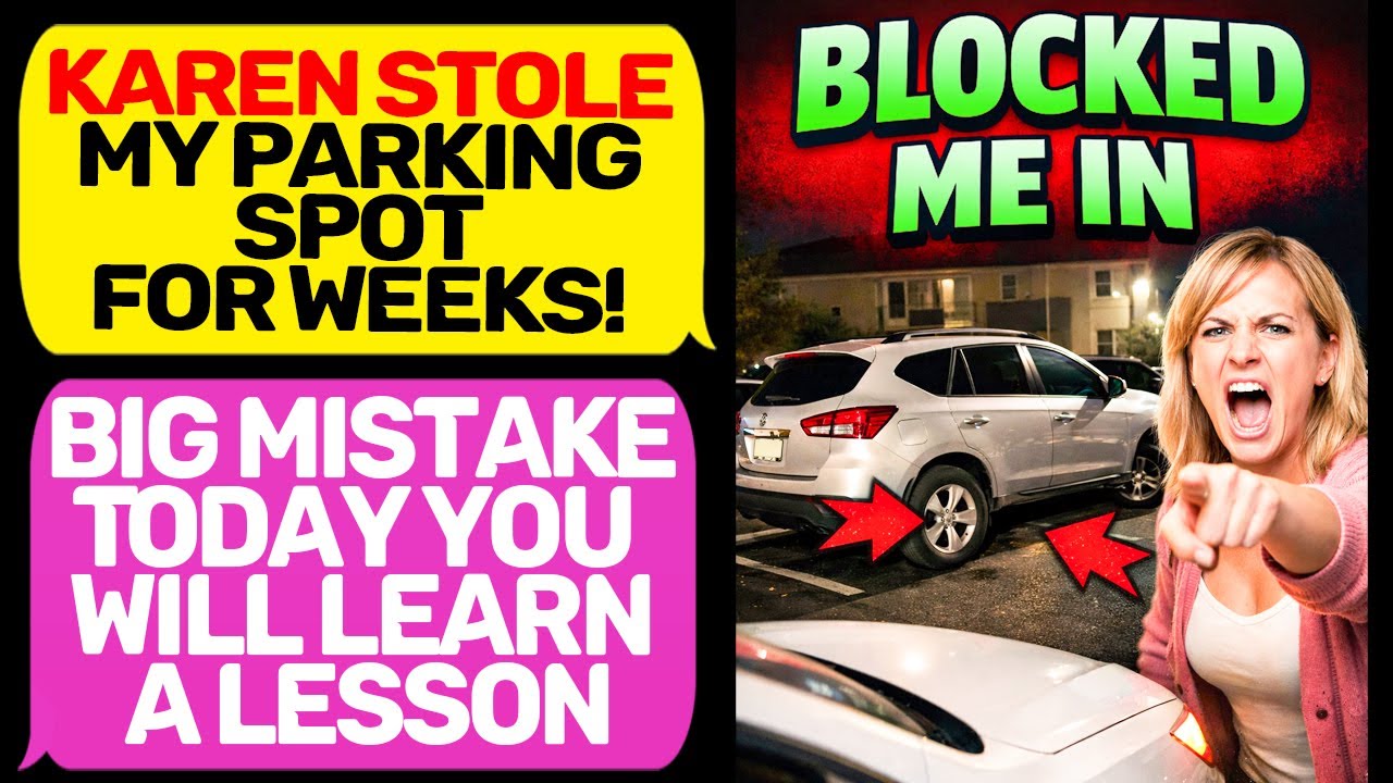 Karen Kept Parking on My Land! Stole My Parking Spot for Weeks! Then BLOCKED My Car BIG Mistake MC