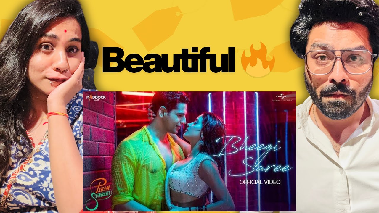 Bheegi Saree Song Reaction - Param Sundari | Sidharth, Janhvi |Sachin-Jigar, Adnan S, Shreya Ghoshal