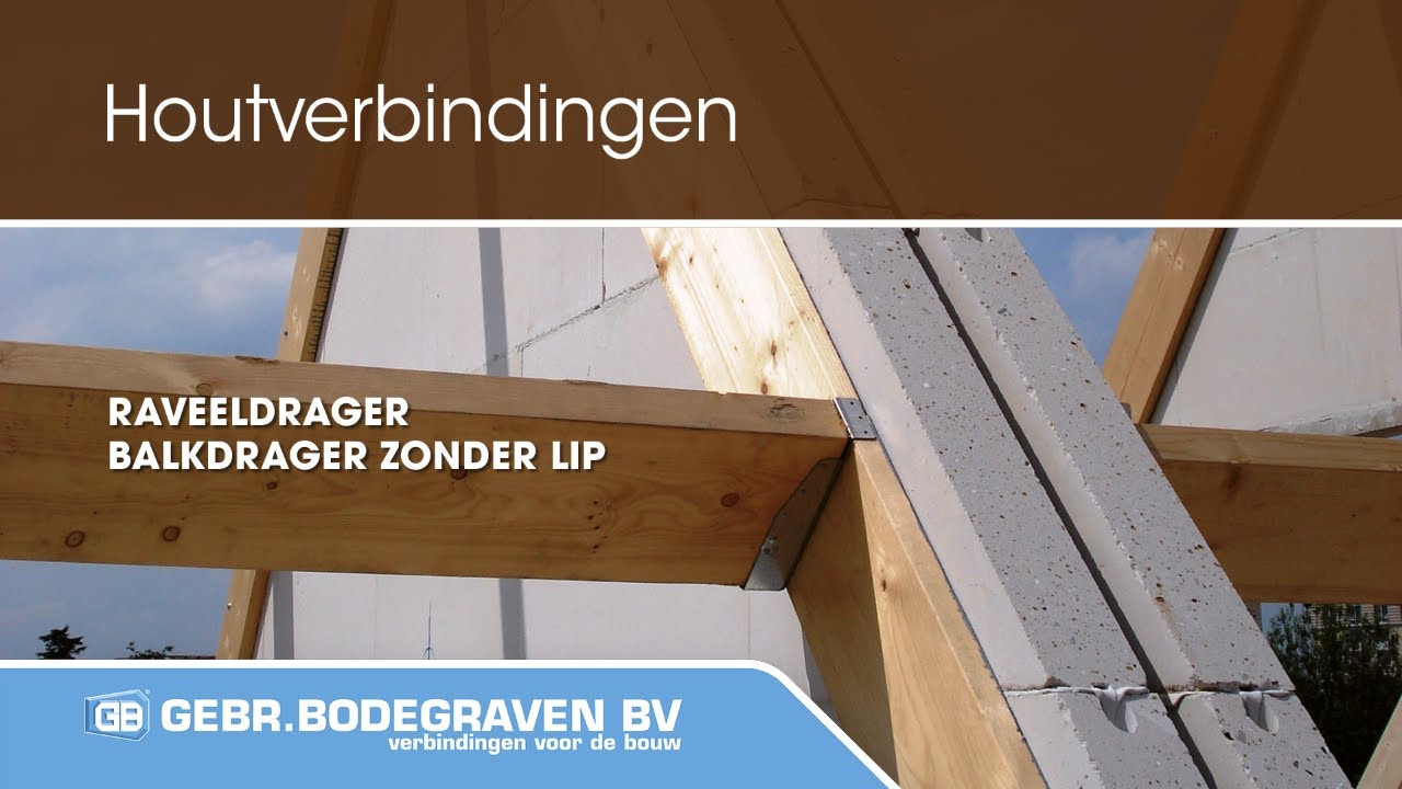 Raveeldrager balkdrager zonder lip