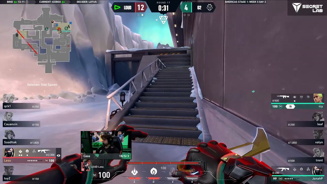 LOUD LESS 1V2 CLUTCH TO WIN THE GAME vs G2 | VCT Americas 2024