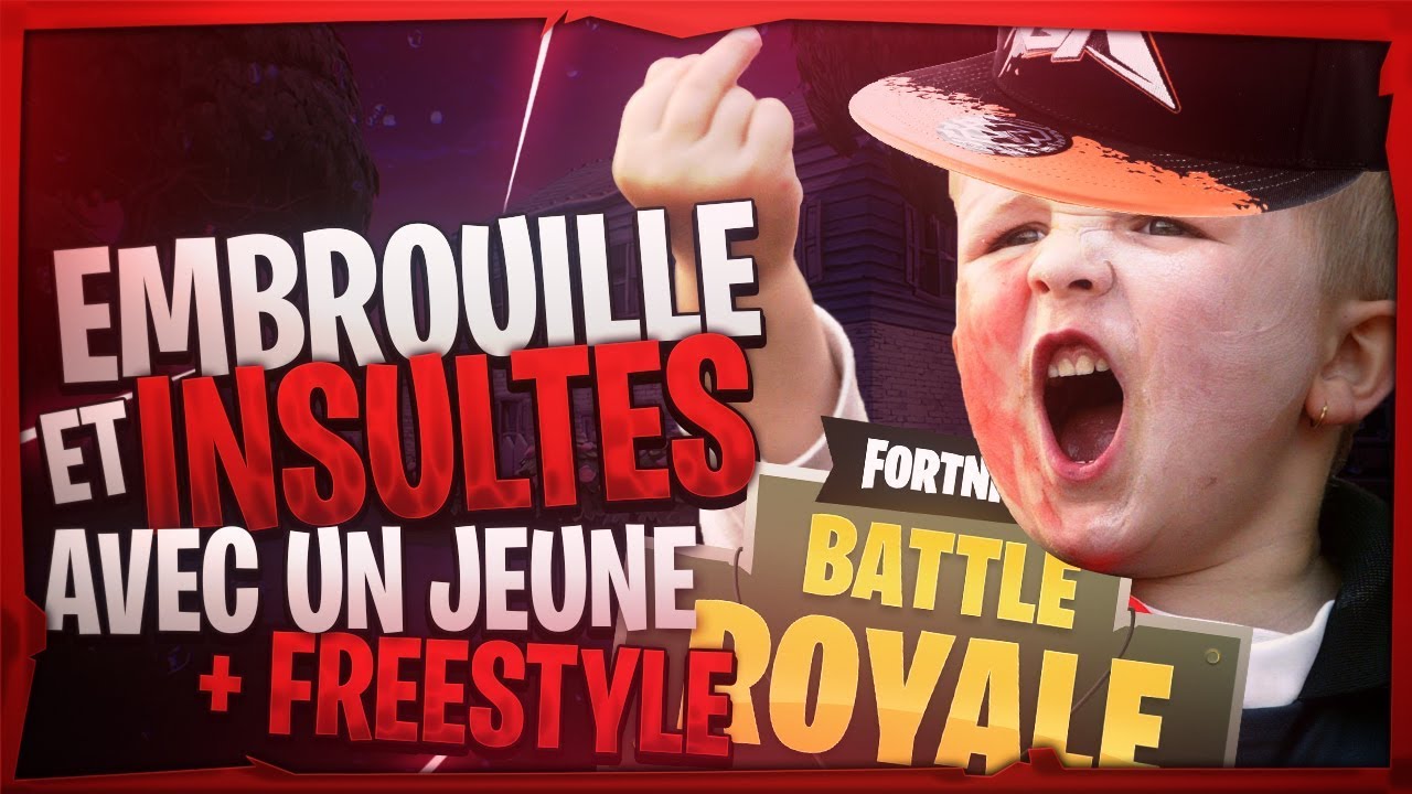 EMBROUILLE ET INSULTE SUR FORTNITE AVEC UN JEUNE RAPPEUR QUI FREESTYLE