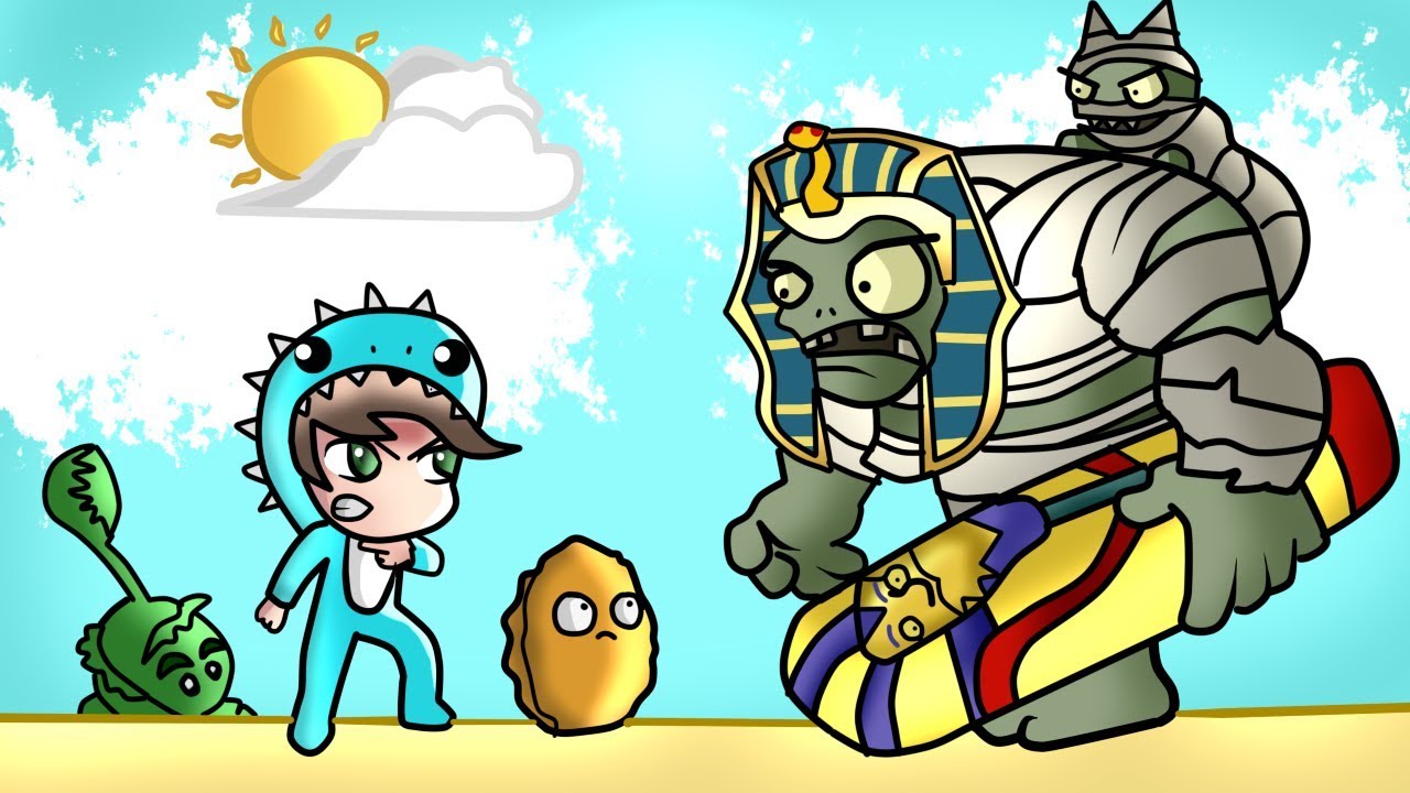 MILO LUCHA CONTRA EL GRAN ZOMBIE EGIPCIO 🌻 PLANTAS VS ZOMBIES SERIE CAPITULO 4