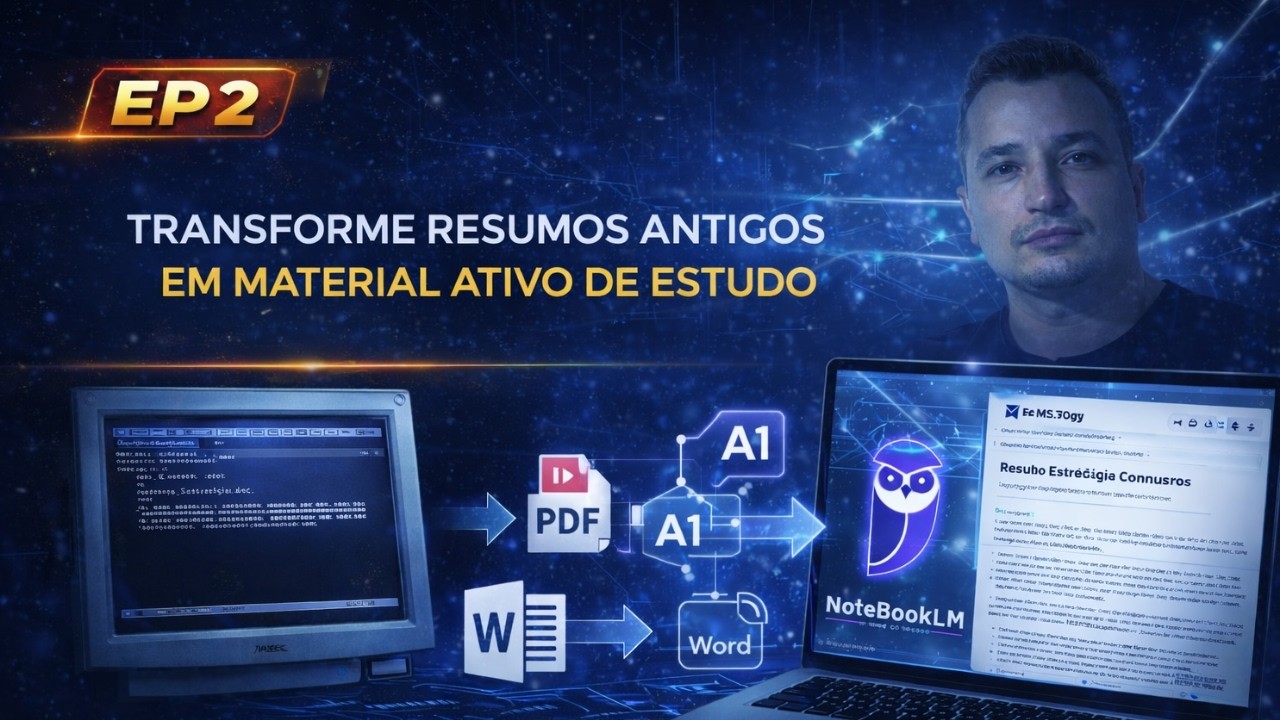 Parando de Fazer Resumos no Word e Usando IA para Passar em Concurso | Ep 2