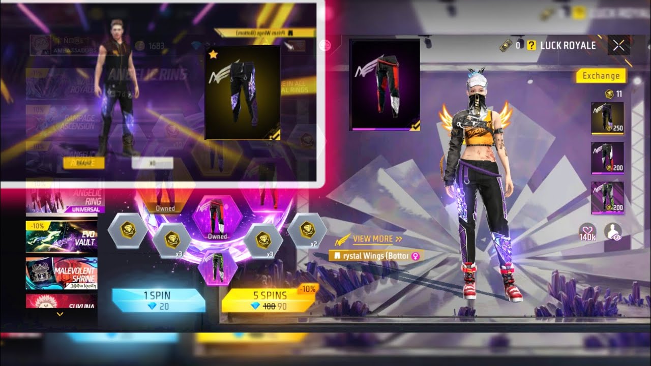 New Angelic Pants Ring Event Spin Trick 🤯| Angelic Pants Univarsal Ring Event | Free Fire New Event
