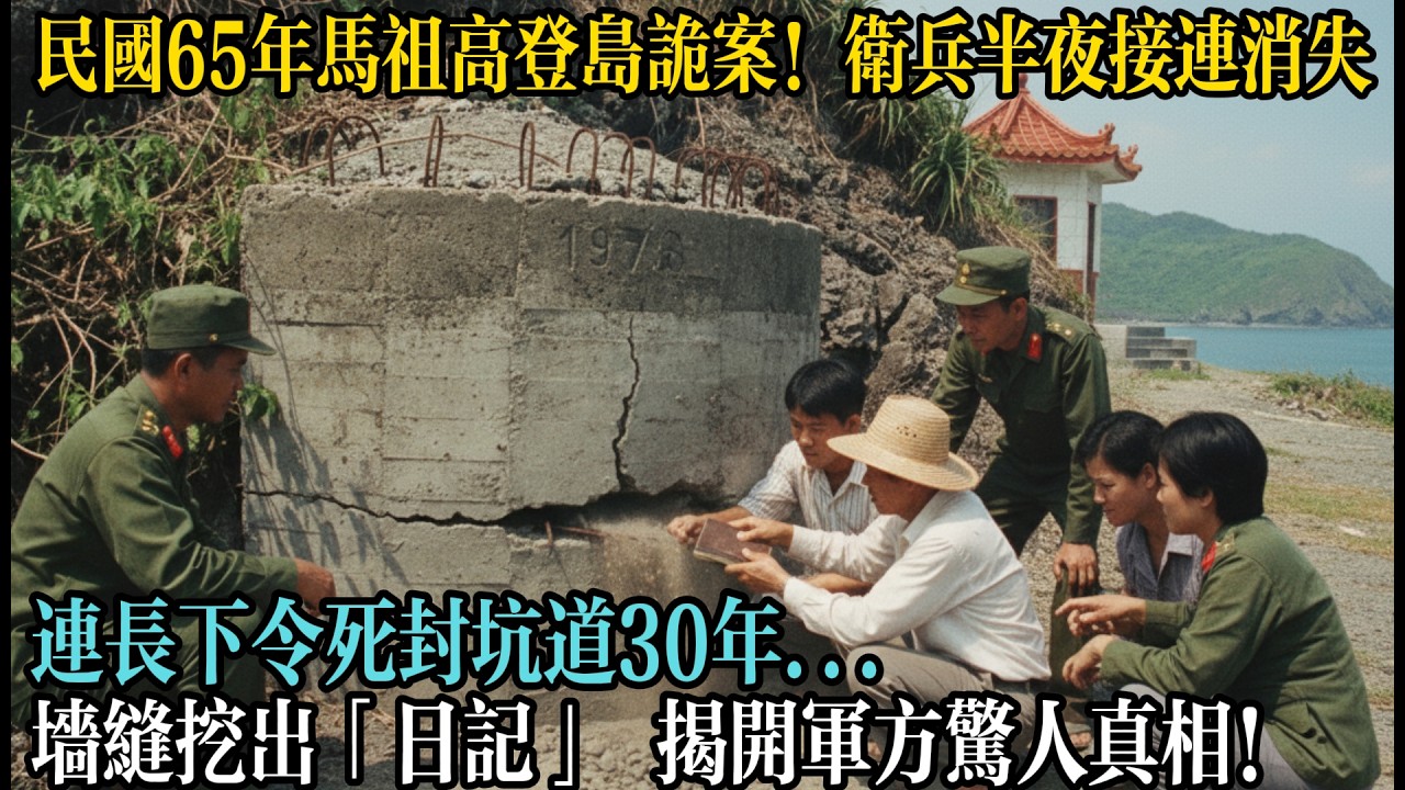 民國65年馬祖高登島詭案！衛兵半夜接連消失連長下令死封坑道30年...牆縫挖出「日記」 揭開軍方不敢說的驚人真相！#懸疑