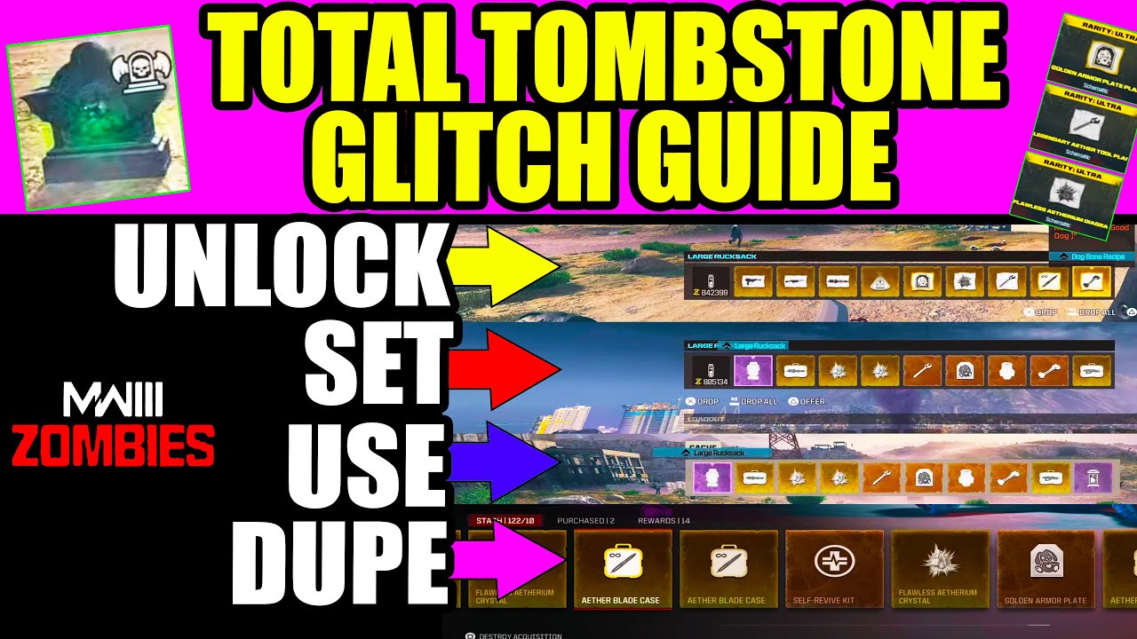 Mw3 Zombies Glitch: TOTAL TOMBSTONE GLITCH GUIDE AFTER PATCH! NEW TOMBSTONE GLITCH MWZ GLITCH MW3