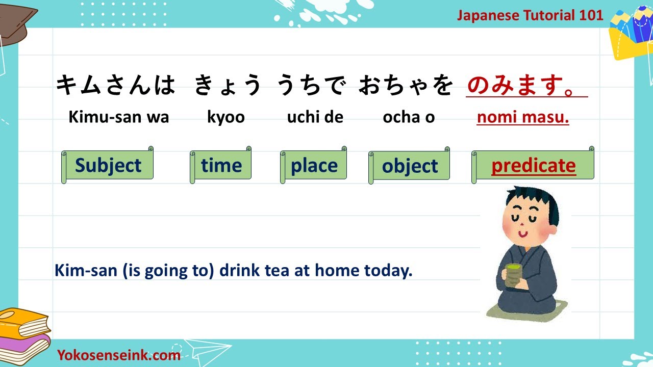Japanese 101 Lesson 10: Japanese Sentence Structures