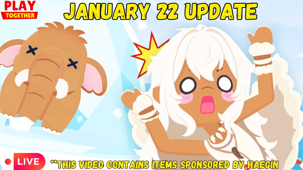 🔴 LIVE : ICE AGE is HERE?! January 22 Update (Play Together Game)