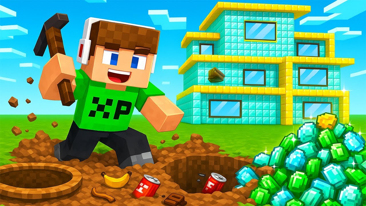 24 ÓRÁIG ÁSOTT XP A MINECRAFTBAN EZ TÖRTÉNT... 😱