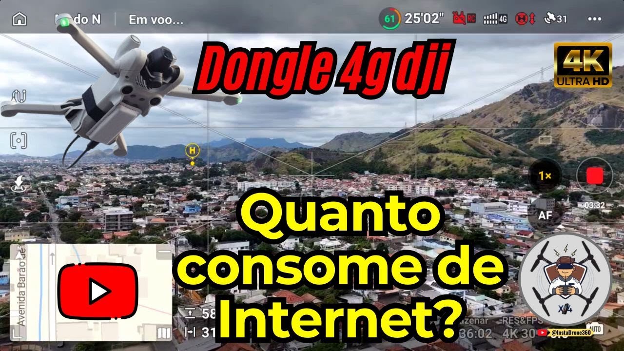 DONGLE 4G DJI - Quanto consome de Internet?