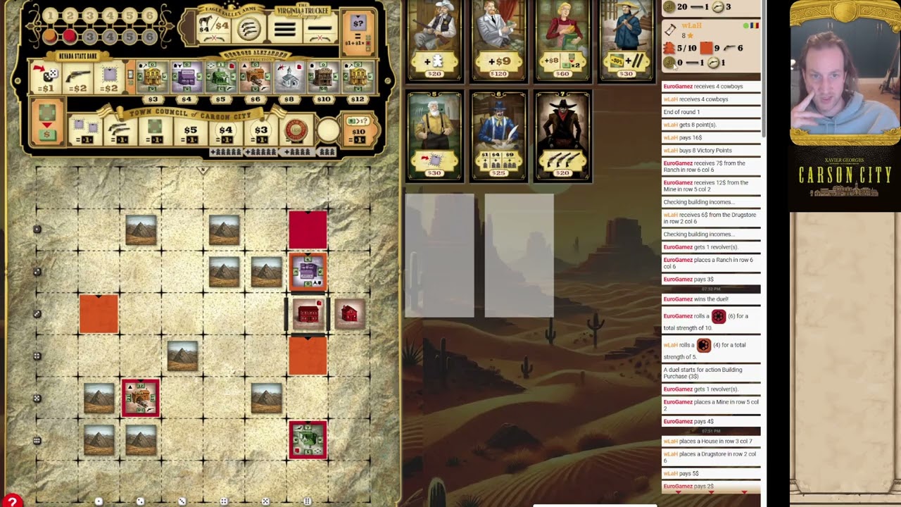 Carson City - Board Game Arena