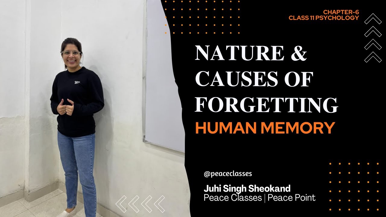 Nature and Causes of Forgetting | Human Memory | Class 11 Psychology Chapter 6 | Peace Classes