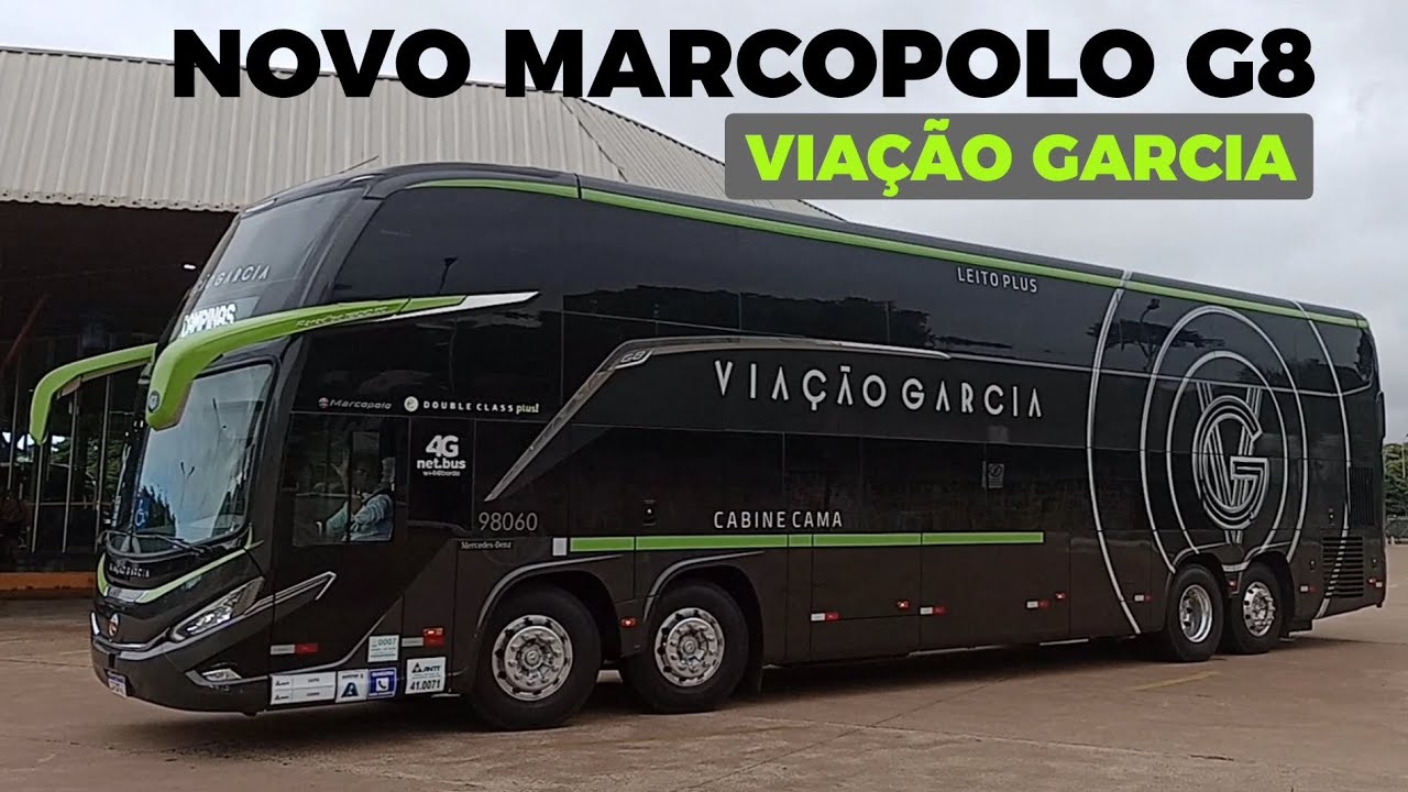 EXCLUSIVO: Confira o novo MARCOPOLO G8 LEITO CAMA da VIAÇÃO GARCIA