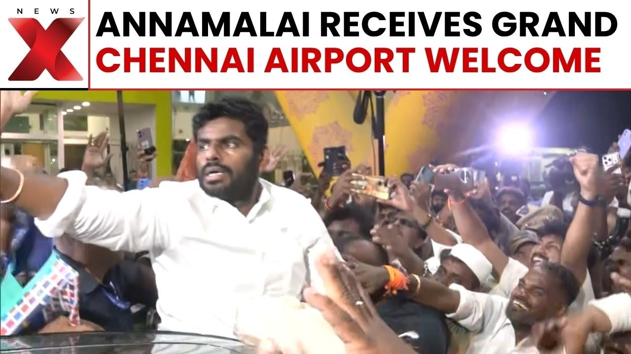 Annamalai In Chennai: Ex-BJP Leader Greeted By Huge Crowds Post Resignation
