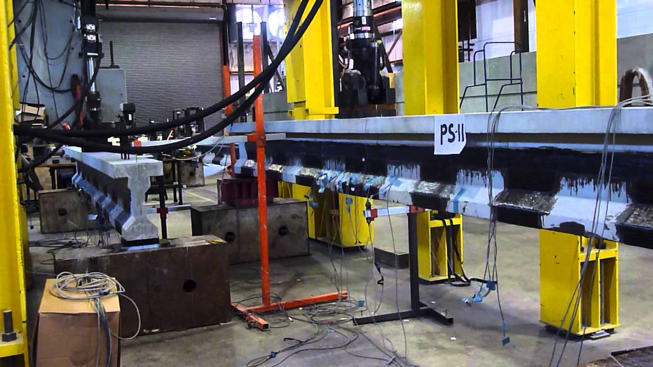 Fatigue Testing of Bridge Beams (1/2 scale) -ElSafty & Graeff at FDOT
