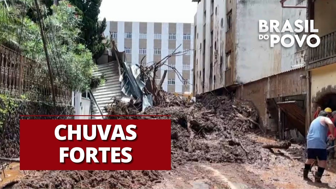 Bombeiros continuam trabalhando em meio às chuvas da Zona da Mata Mineira