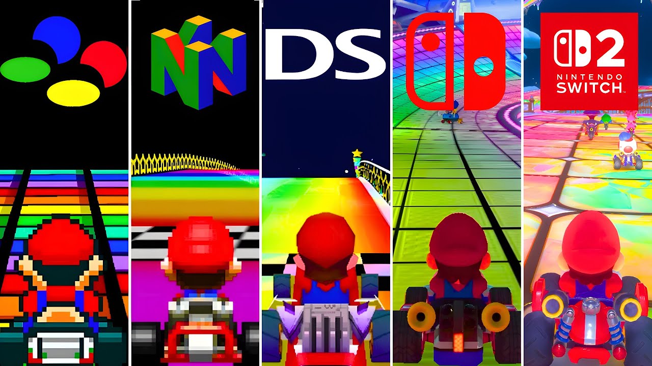 How Rainbow Road Evolved Over 34 Years