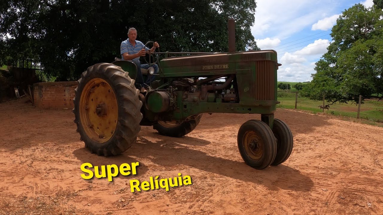JOHN DEERE 60 Motor Horizontal 1954. Funcionado Itaju-SP