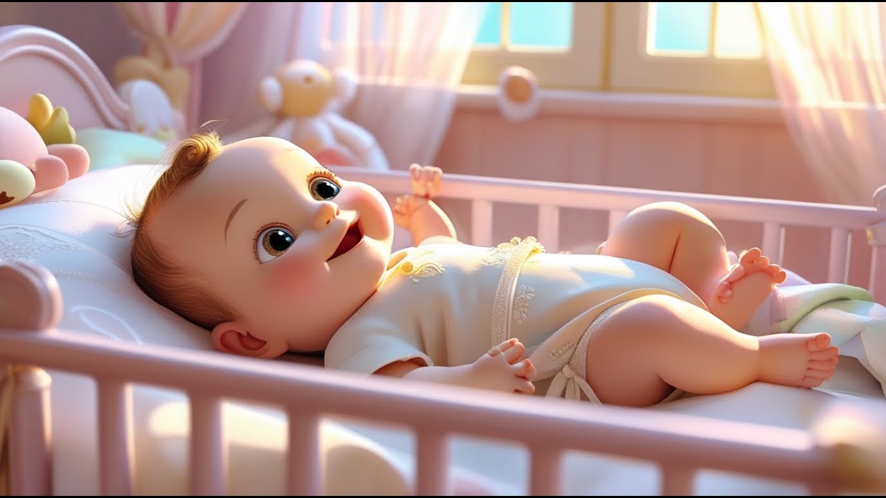 🌙😴 Baby Sleep Lullaby | Soothing Music & 3D Animated Nighttime Cartoon 🎶✨