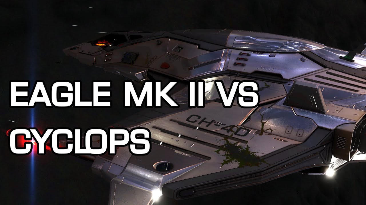 Eagle Mk II VS Thargoid Cyclops Interceptor