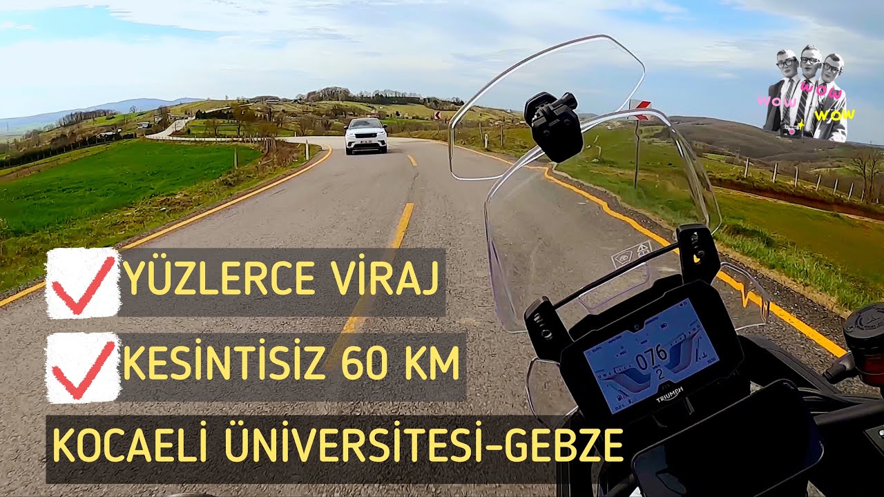 Yüzlerce Viraj, 60 KM, Doğa: Kocaeli Üniversitesi-Gebze | Kuzey Marmara Otoyoluna Paralel | 4K