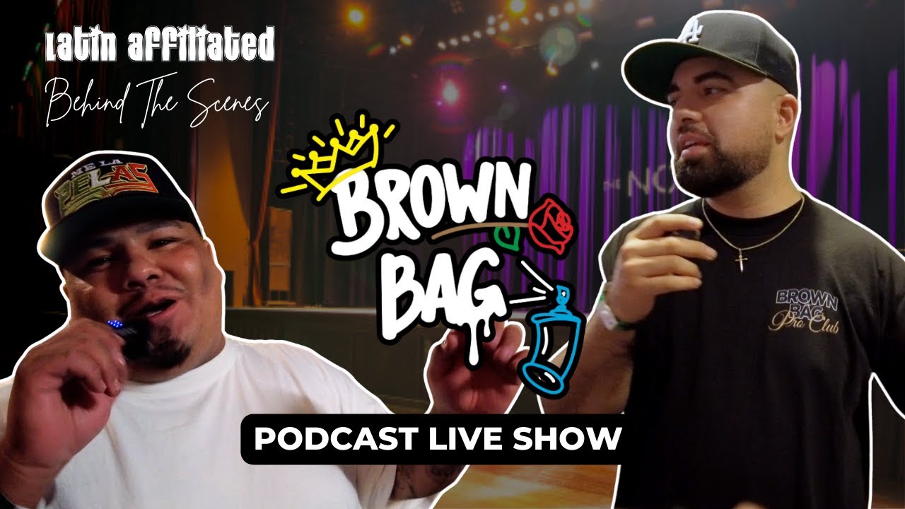 Backstage at the Brown Bag Podcast Live Show at the Novo with Do Know, Rosecrans Vic, AD and more!