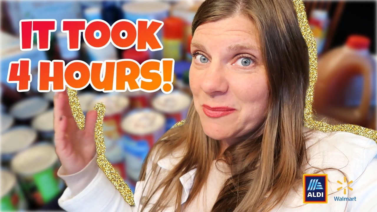 SEPTEMBER ONCE A MONTH GROCERY HAUL | Aldi | Walmart