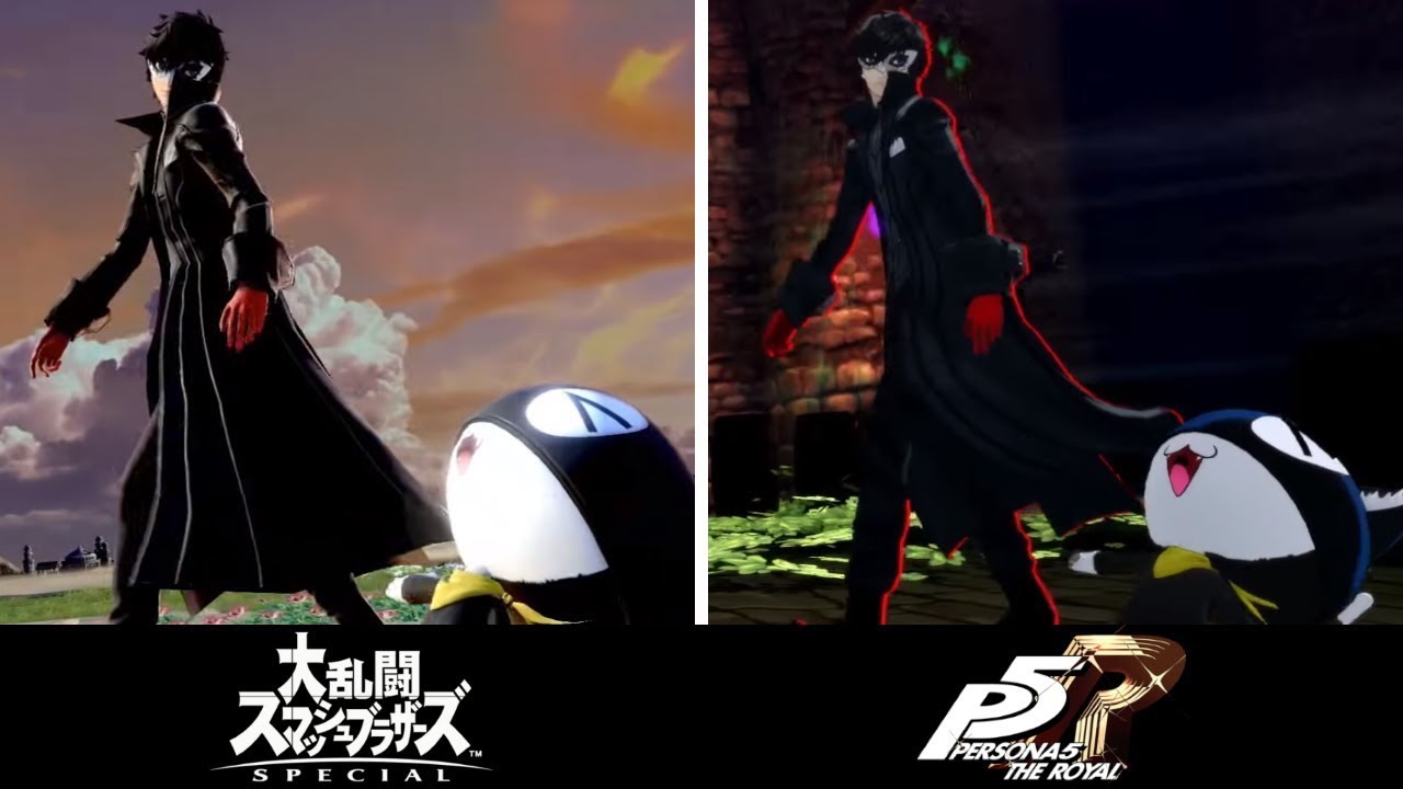 【ジョーカー】参戦ムービー・技など原作と比較 /【Joker】SSBU vs Persona 5 Comparison 