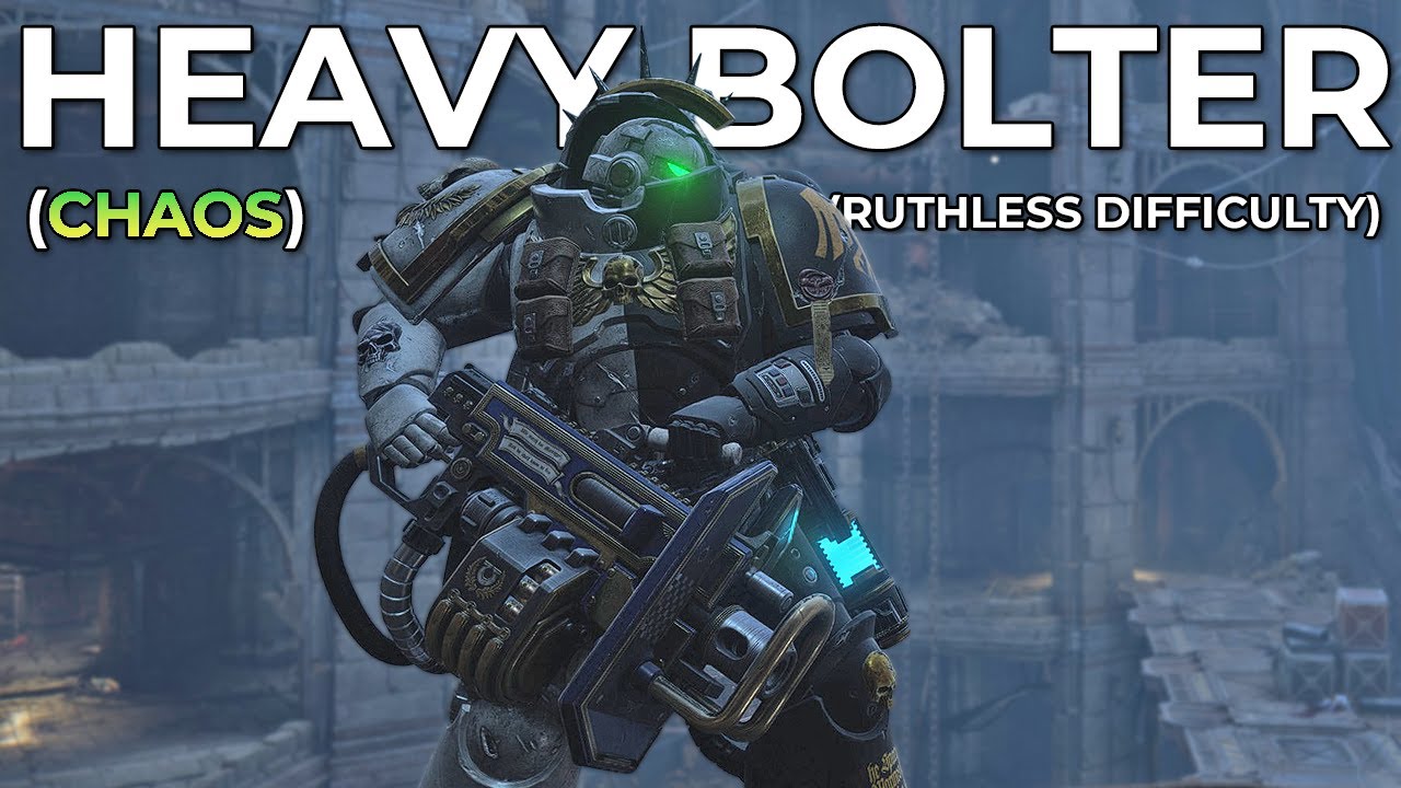Space Marine 2 – Solo Heavy Ruthless Difficulty vs Chaos (Heavy Bolter, Max Level)