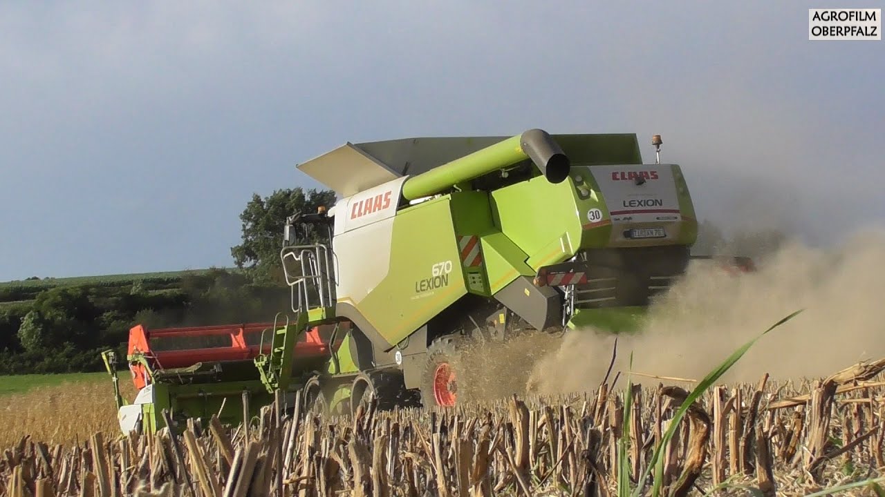 Action auf Ketten - Claas Lexion 670 Terra Trac - Agrolohn Kaufmann - Raps dreschen