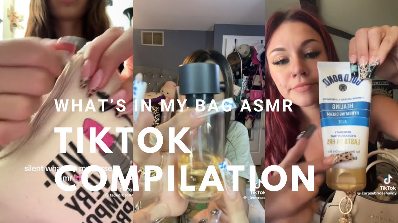 What’s in my bag | TikTok ASMR compilation