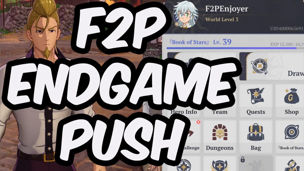F2P Endgame Push & Gearing - World Level 4 - SR Only Challenge - Seven Deadly Sins: Origin