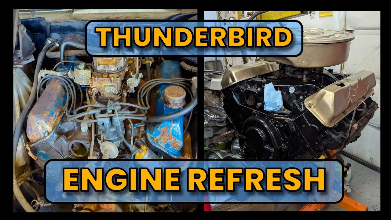 FE 390 Engine Removal Refresh Repaint - 65 Thunderbird Hardtop