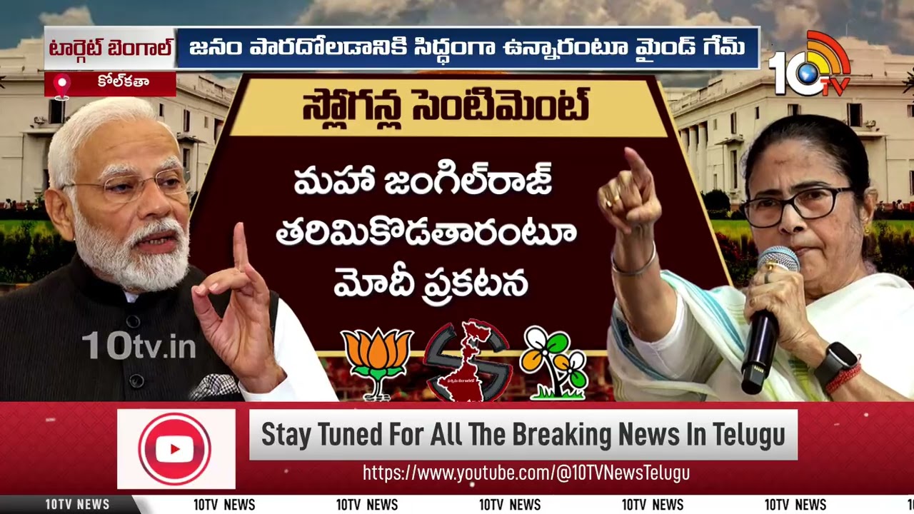 దీదీకి కొత్త స్లోగన్ సెట్ చేసిన బీజేపీ | BJP sets new slogan for Mamatha  | Bengal Elections