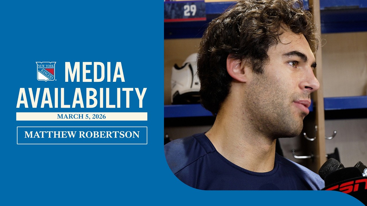 NYR vs TOR: Matthew Robertson Pregame Media Availability | March 5, 2026
